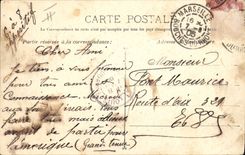 CPA Bateau Courrier Postal Iberia