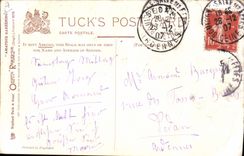 VINTAGE POSTCARD Fantaisie Illustrator Amateur gardening has good rainfall