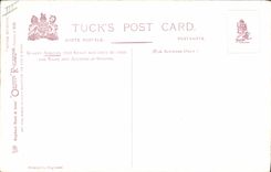 VINTAGE POSTCARD Fantaisie Illustrator Canoe has ploughing off coils