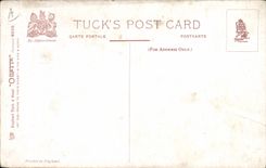 VINTAGE POSTCARD Fantasy Illustrator Boat Dog