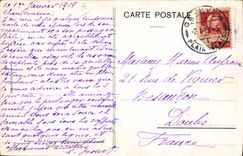 VINTAGE POSTCARD Fantasy Illustrator the kiss of Ptiot