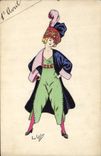 CPA Fantaisie Illustrateur Femme