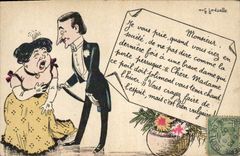 CPA Fantaisie Illustrateur Femme