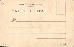 VINTAGE POSTCARD Fantaisie Illustrator the monkey played with him like a cat with a mouse