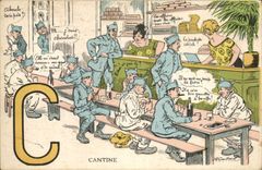 CPA Militaria Cantine