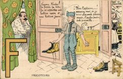 CPA Militaria Fricoteurs