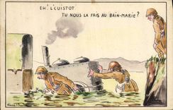 VINTAGE POSTCARD Militaria Marie Bath