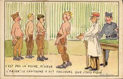 VINTAGE POSTCARD Militaria Doctor