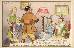 VINTAGE POSTCARD Militaria Guinea-pigs