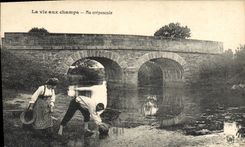 CPA Folklore La vie aux champs Ma crepuscule 