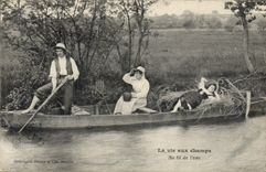 CPA Folklore La vie aux champs Au fil de l'eau