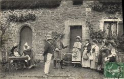 CPA Folklore La vie aux champs Servantes 