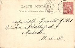 VINTAGE POSTCARD Folklore Old women songs haversack