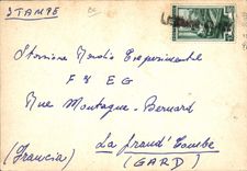 VINTAGE POSTCARD Telegraphy IICRS Andrea Abbagnara Via Cairoli Reggio Italy