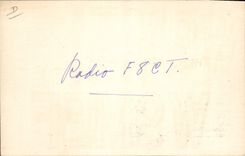 VINTAGE POSTCARD Telegraphy W9MEF Jackson Ave To rivet Forest Ill