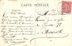 VINTAGE POSTCARD Fantasy Woman Fishings Capital Devil Avarice