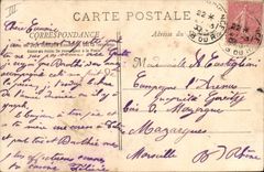 Aix de la POSTAL de la VENDIMIA en el carnaval XVII Satan de Provence en diablo del ballade