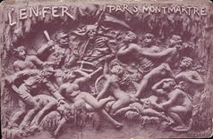 CPA L'enfer Paris Montmartre Diable