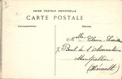 VINTAGE POSTCARD Town of Montpellier Carnival 1908 Devil