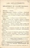 CPA Cartes geographiques Chocolaterie d'Aiguebelle Allier Bourbon l'Archambault 