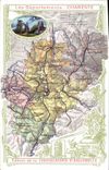 CPA Cartes geographiques Chocolaterie d'Aiguebelle Charente 