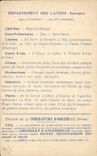 CPA Cartes geographiques Chocolaterie d'Aiguebelle Landes Confluent de la Douze et du Midou