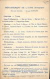 CPA Cartes geographiques Chocolaterie d'Aiguebelle Aube Pont aux Cailles Troyes