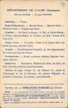 CPA Cartes geographiques Chocolaterie d'Aiguebelle Aube