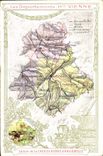 CPA Cartes geographiques Chocolaterie d'Aiguebelle Haute Vienne Limoges