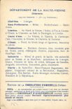 CPA Cartes geographiques Chocolaterie d'Aiguebelle Haute Vienne Limoges