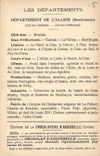 CPA Cartes geographiques Chocolaterie d'Aiguebelle Allier Bourbon L'Archambault Chateau