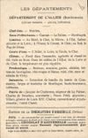 CPA Cartes geographiques Chocolaterie d'Aiguebelle Allier Bourbon l'Archambault