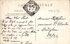 CPA Folklore Lecon de charite Mendiante