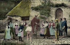 CPA Folklore Un charlatan au village Diable 