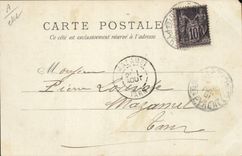 VINTAGE POSTCARD Pyrenees Folklore the plowman Oxen