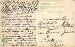 VINTAGE POSTCARD Folklore Vichy Tilling with the surroundings Oxen