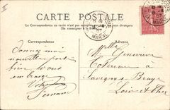 CPA Folklore Enfants Passage difficile 