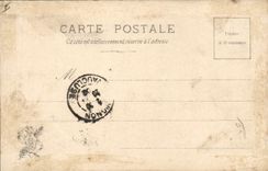 VINTAGE POSTCARD Bateau Fishes Living room 1901 Peti Jean Dunkirk