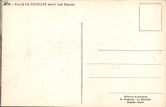 VINTAGE POSTCARD Bateau Fishes Port of the La Rochelle towards the Duperre quay