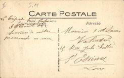 VINTAGE POSTCARD Bateau Fishes Treport Promenade at sea