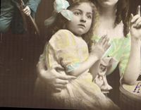 VINTAGE POSTCARD Fantasy Militaria Child wife