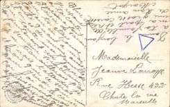 VINTAGE POSTCARD Fantasy Woman Alsace Sailor