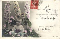 VINTAGE POSTCARD Fantasy Child Roger Baby