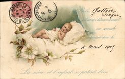 VINTAGE POSTCARD Fantasy Child Baby Gustave Livergne