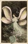 CPA Papillon Femme John Laurent