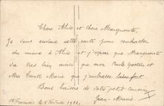 VINTAGE POSTCARD Butterfly Flower Rose