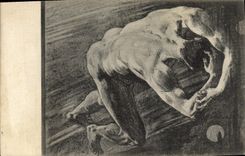 CPA Paris Maison de Victor Hugo La chute de Satan Fin de Satan Laurens Diable 