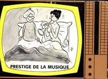 VINTAGE POSTCARD Humor Prestige of the music
