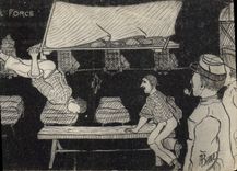 VINTAGE POSTCARD Militaria Feat of ingenuity