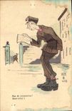 VINTAGE POSTCARD Militaria No permission